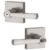 Prestige Spyglass Satin Nickel Bed/Bath Door Lever - Super Arbor