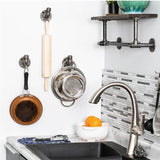 1/2 in. Black Steel Pipe Wall Hook Kit (3-Pack)