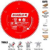 10 in. x 80-Teeth Non-Ferrous / Plastic Cutting Saw Blade - Super Arbor
