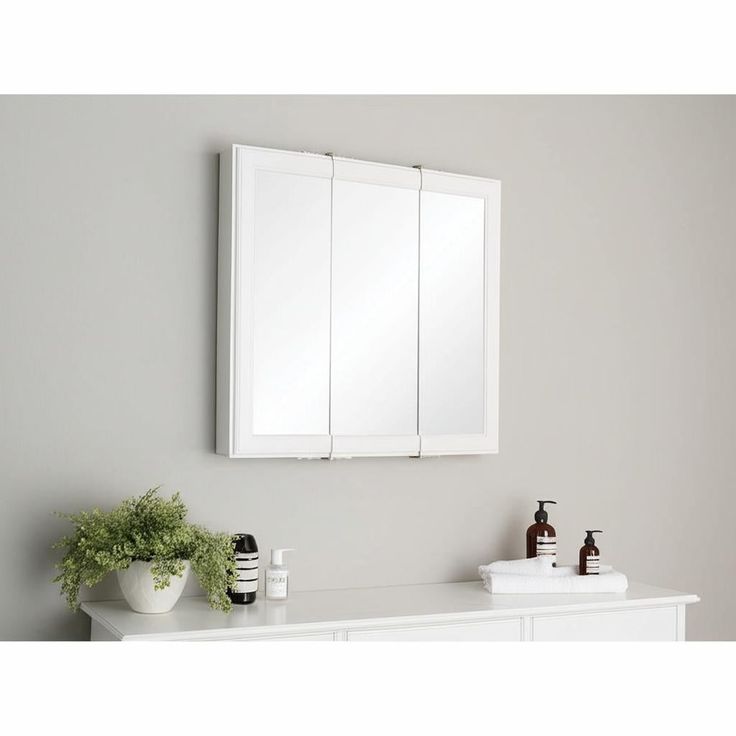Home Decorators Collection Fog-Free Tri-View Medicine Cabinet