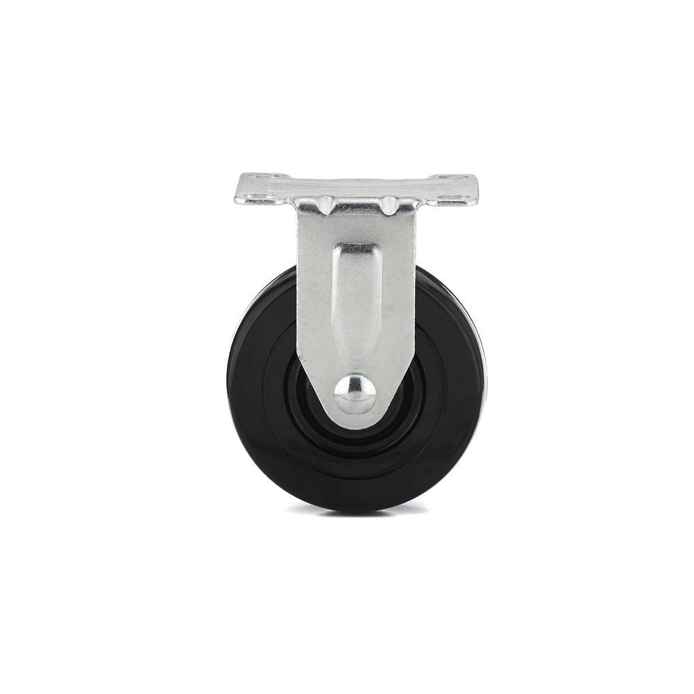 4 in. General-Duty Rubber Rigid Caster - Super Arbor