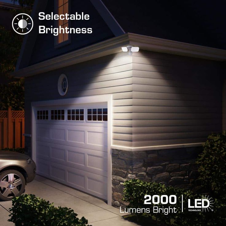 Defiant MaxDetect 240° Motion Sensor Wired Outdoor Exterior 2-Head LED Flood Light 2000L Wi-Fi/Bluetooth Hubspace