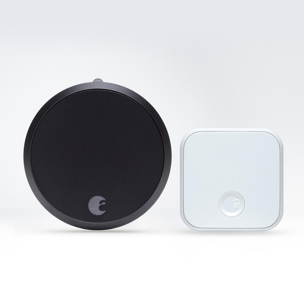 August Smart Lock Pro + Connect, Dark Gray - Super Arbor