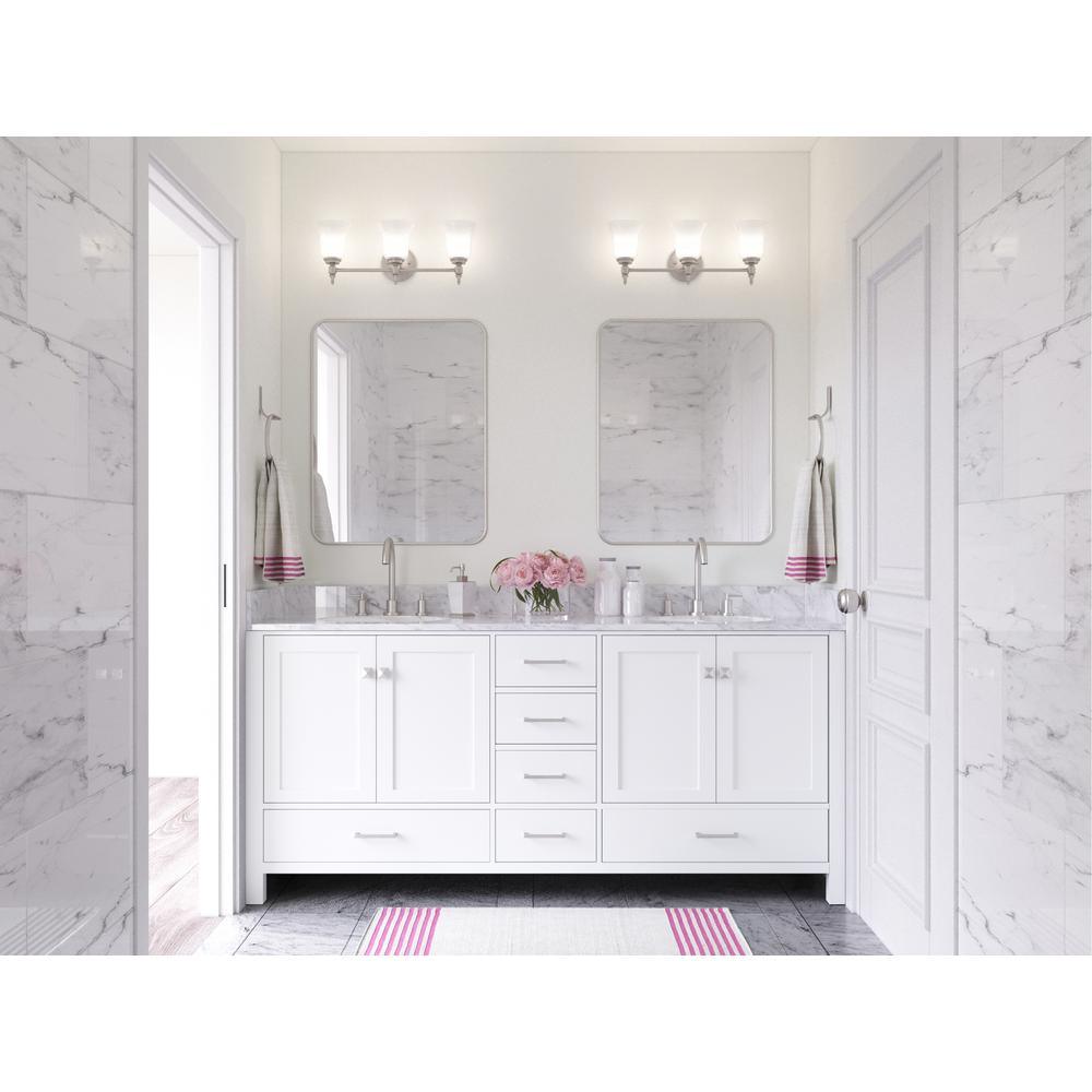 Cambridge 73 in. W x 22 in. D x 35 in. H Bath Vanity in White with Quartz Vanity Top in White with White Basin - Super Arbor