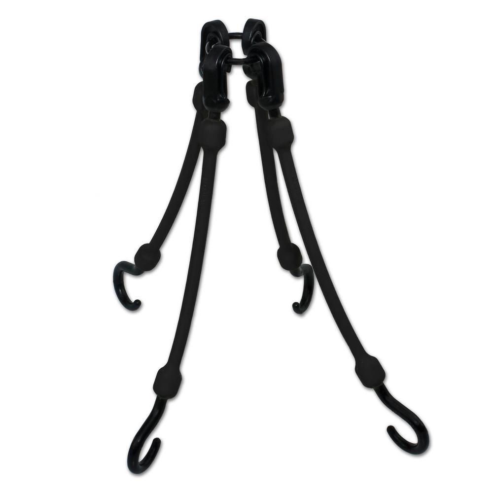 12 in. 4-Arm Flex-Web in Black - Super Arbor