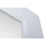 28 in. x 80 in. Clear Glass 15-Lite True Divided White Finished Solid French Interior Door Slab - Super Arbor
