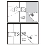 6 in. Zinc Plated Adjustable Staple Hinge Hasp