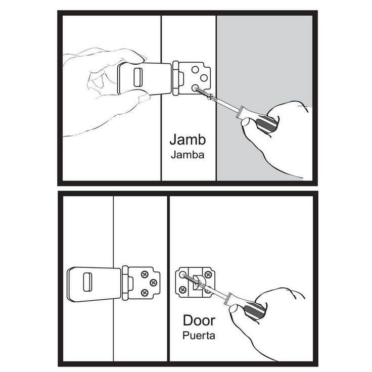 4-1/2 in. Zinc-Plated Adjustable Staple Safety Hasp