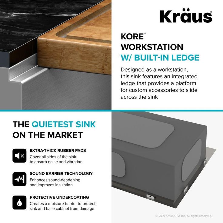 Kore Workstation Farmhouse/Apron-Front Stainless Steel 36 in. Single Bowl Kitchen Sink