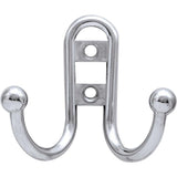 2-7/10 in. Satin Nickel Ball End Double Wall Hook (4-Pack)