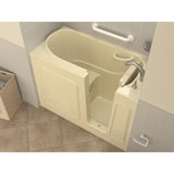 HD Series 26 in. x 53 in. Right Drain Quick Fill Walk-In Soaking Bathtub in Biscuit - Super Arbor