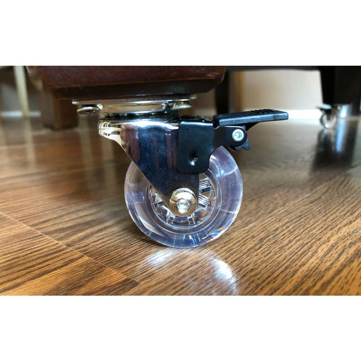 2 in. Mini-Jewel Swivel Caster with Brake and 110 lbs. Load Capacity (4-Pack)