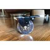 2 in. Mini-Jewel Swivel Caster with Brake and 110 lbs. Load Capacity (4-Pack)