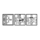 2-1/2 in. Bright Brass Non-Mortise Hinges (2-Pack)