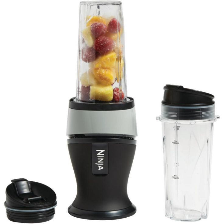 Fit 16 oz. Black Single Speed Single Serve Personal Blender