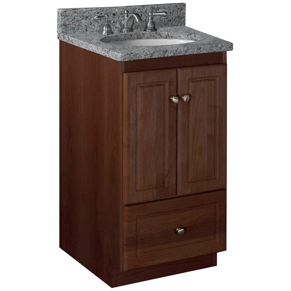 Ultraline 42 in. W x 21 in. D x 34.5 in. H Vanity Cabinet Only in Natural Alder - Super Arbor