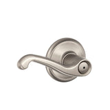 Flair Satin Nickel Privacy Bed/Bath Door Lever - Super Arbor
