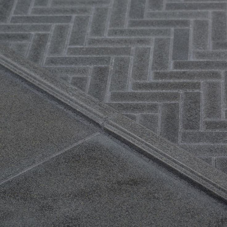 Jeffrey Court Basalt Herringbone Gray 11 in. x 10 in. x 8 mm Honed Basalt Mosaic Wall/Floor Tile