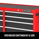 CRAFTSMAN 2000 Series 52-in W x 37.5-in H 10-Drawer Steel Rolling Tool Cabinet (Red)