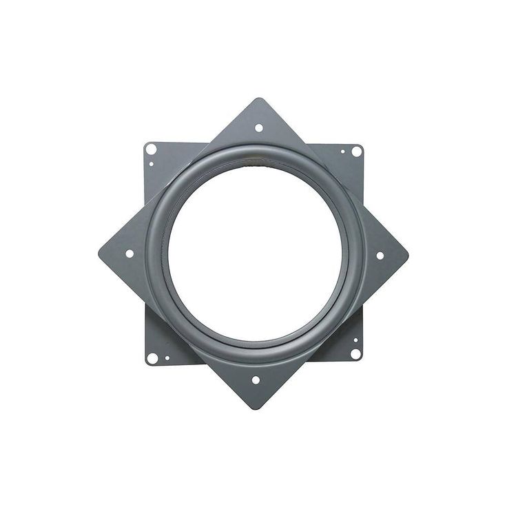 Everbilt 6 in. Silver Square Lazy Susan Turntable with 400 lbs. Load Rating (6-Pack)