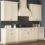 Home Decorators Collection Newport 18 in. W x 24 in. D x 34.5 in. H Assembled Plywood Base Kitchen Cabinet in Blended Cream with Knife Block RH