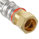 3/4 in. MIP x 7/8 in. Compression x 18 in. Stainless Steel Water Heater Supply Line - Super Arbor