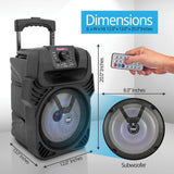 Portable Bluetooth PA Speaker with Microphone System - Super Arbor