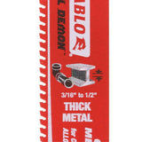 6 in. 8 TPI Steel Demon Amped Carbide Thick Metal Cutting Reciprocating Saw Blade - Super Arbor