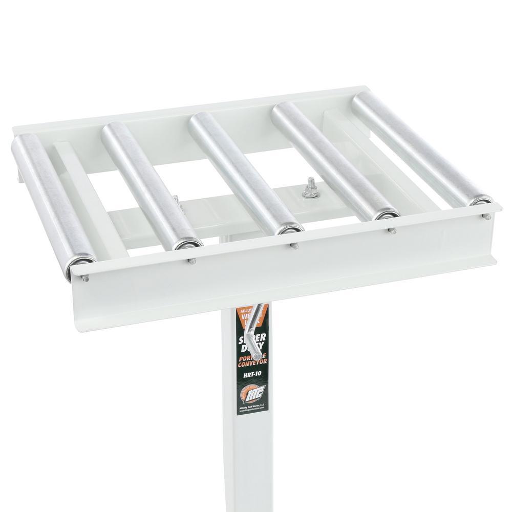 15 in. W Roller Table Portable Conveyor - Super Arbor