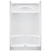 DELTA White Acrylic One-Piece Shower with Integrated Seat (Common: 36-in x 48-in; Actual: 76-in x 35.875-in x 47.875-in)