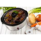 3.5 Qt. Stainless Steel Slow Cooker with Temperature Settings