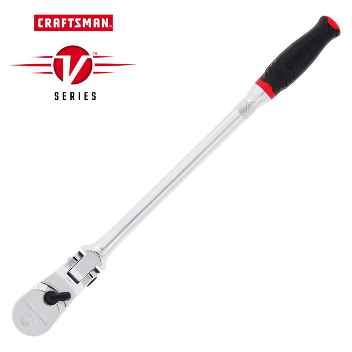 Craftsman V-Series Comfort Grip Long Flex Head Ratchet, 1/4 in. Drive, 80 Teeth