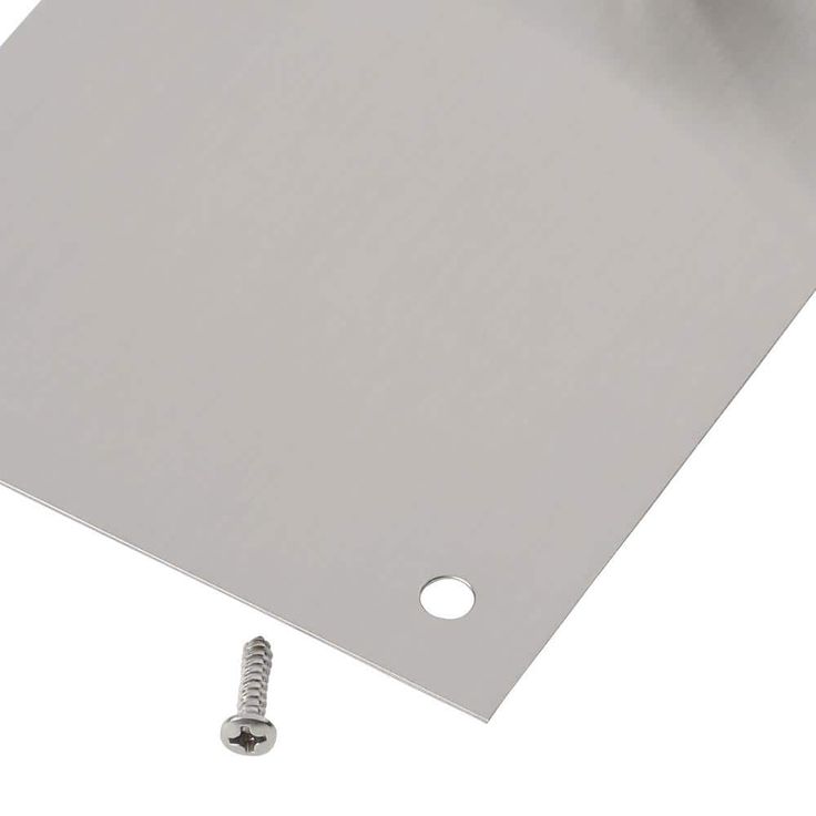 4 in. x 16 in. Stainless Steel Pull Plate