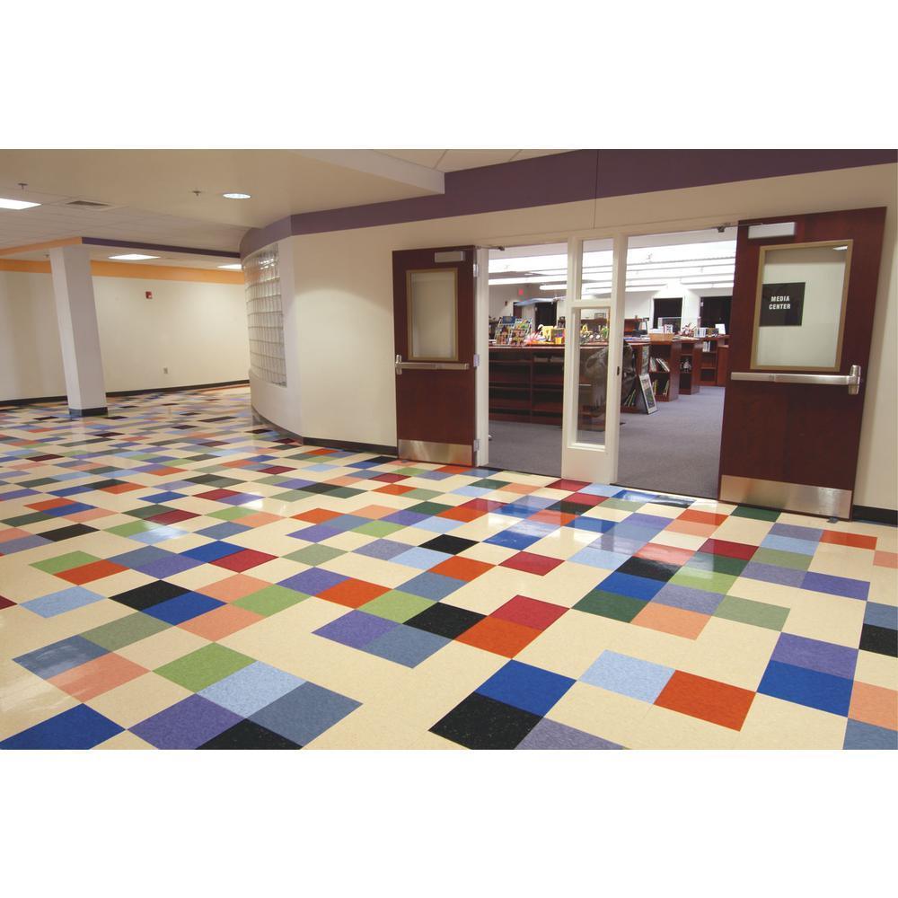 Armstrong Imperial Texture VCT 12 in. x 12 in. Golden Limestone Standard Excelon Commercial Vinyl Tile (45 sq. ft. / case) - Super Arbor
