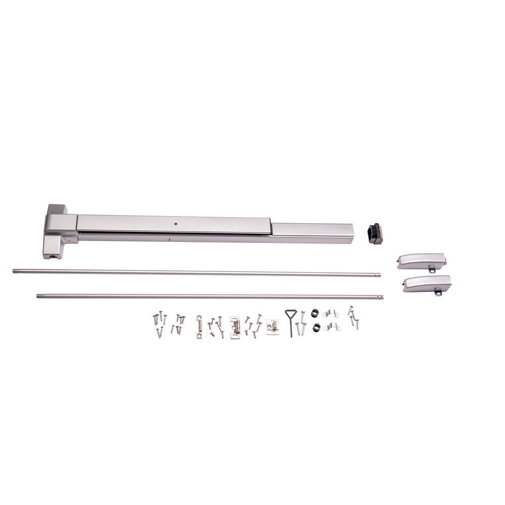 Fire Rated Crash Bar Vertical Surface Rod Exit Device in Aluminum - Super Arbor