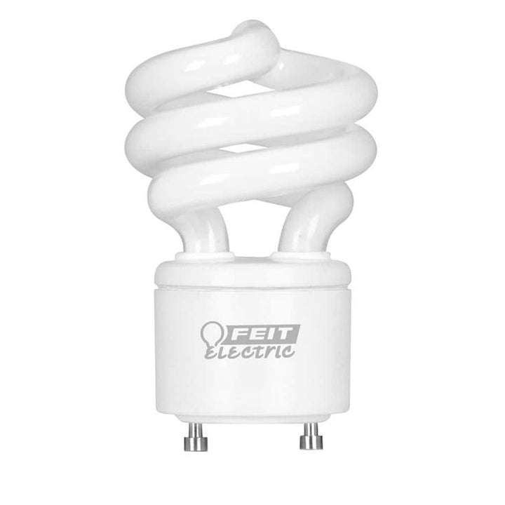 60-Watt Equivalent T3 Spiral Non-Dimmable GU24 Base Compact Fluorescent CFL Light Bulb, Cool White 4100K