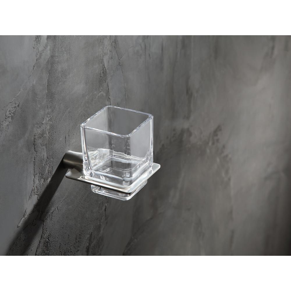 Essence Series Toothbrush Holder in Brushed Nickel - Super Arbor