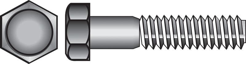 Hillman 7/16 in. Diameter x 4-1/2 in. Length Zinc-Plated Steel Hex Bolt, 25-Pack