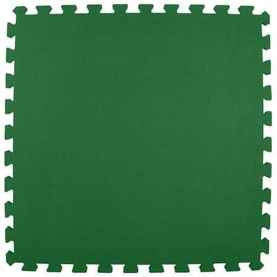Greatmats 25-Pack 24-in x 24-in Green Foam Tile Multipurpose Flooring