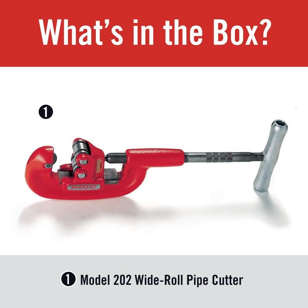 1/8 in. to 2 in. Model 202 Wide-Roll Pipe Cutter - Super Arbor