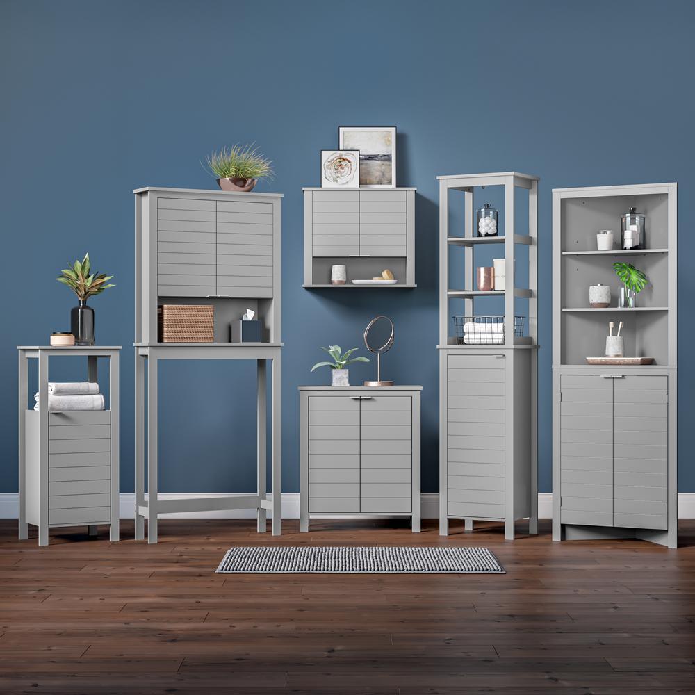 Madison 23.63 in. W 2-Door Floor Cabinet in Gray - Super Arbor