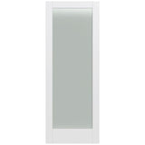 32 in. x 80 in. MODA Primed PMT1011 Solid Core Wood Interior Door Slab w/Translucent Glass - Super Arbor