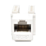 CAT 6 Punch Down Keystone in Jack/White (10-Pack) - Super Arbor