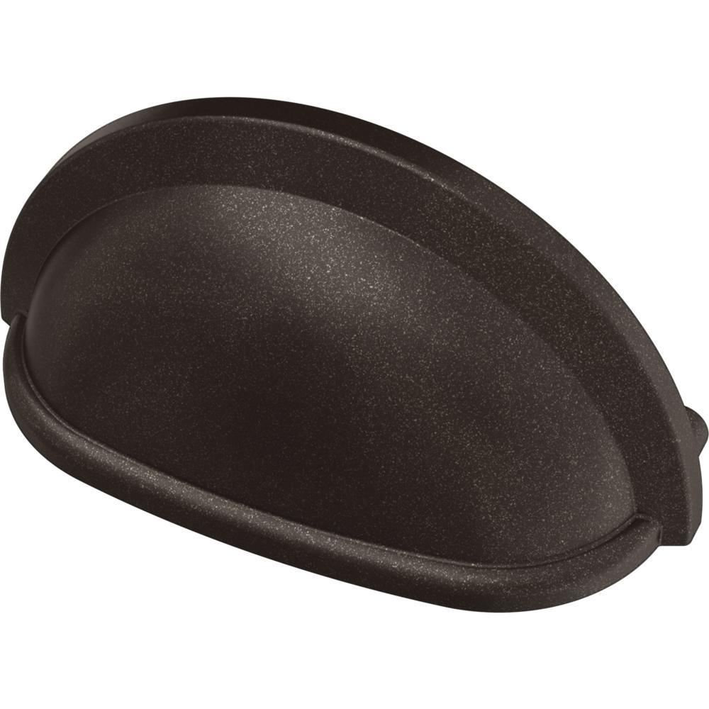 Essentials 3 in. (76mm) Center-to-Center Matte Black Cup Pull (24-Pack) - Super Arbor