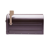 Roxbury Post Mount Mailbox Rubbed Bronze with Premium Cast Aluminum Knob and Champagne Flag - Super Arbor
