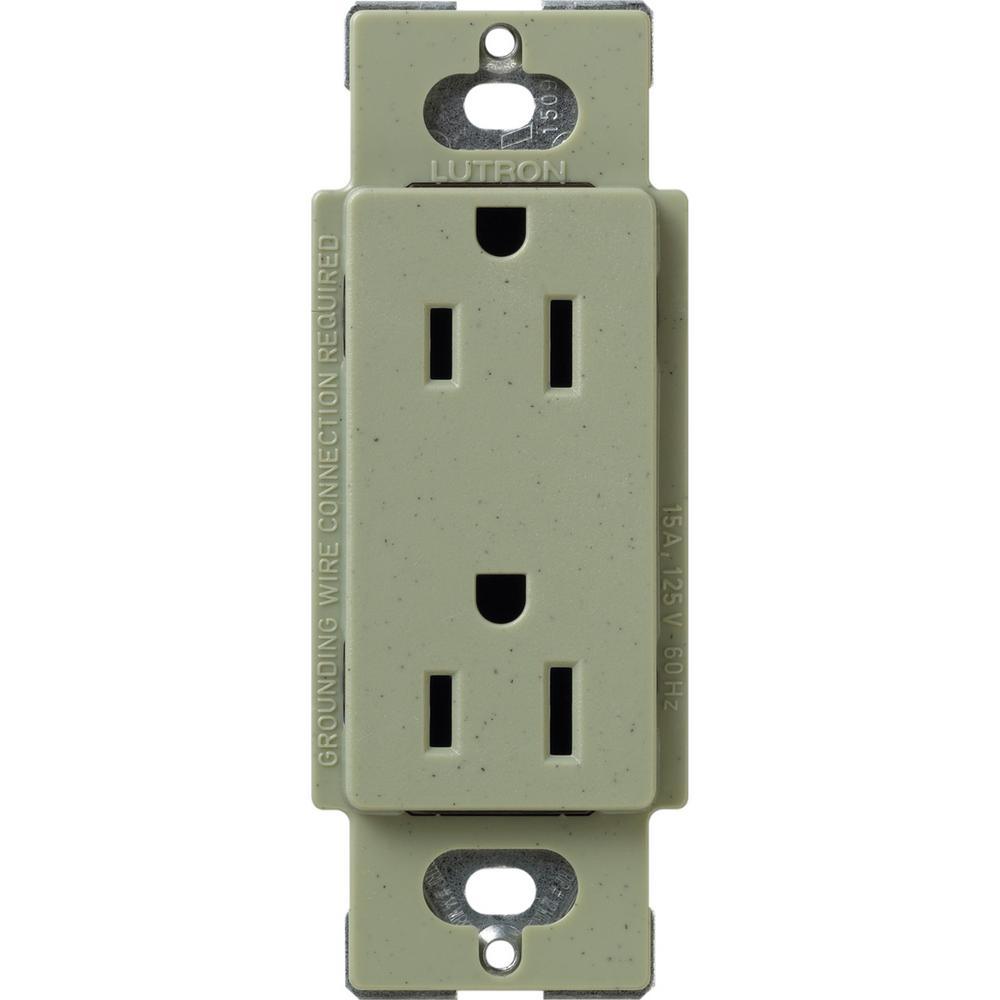 Claro 15 Amp Duplex Outlet, White - Super Arbor