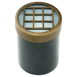 1-Light Antique Bronze Die Cast Brass Well Light