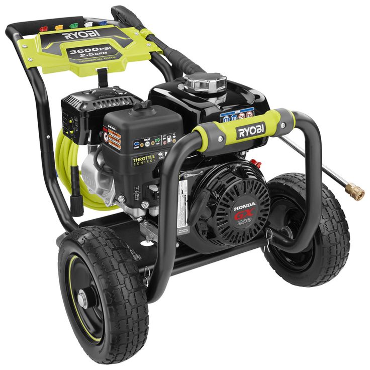 RYOBI 3,600 PSI 2.5 GPM Gas Pressure Washer Honda GX200