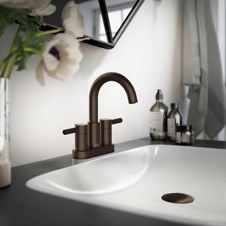 Jacuzzi Duncan Matte Black 2-Handle 4-in Centerset WaterSense Bathroom Sink Faucet with Drain