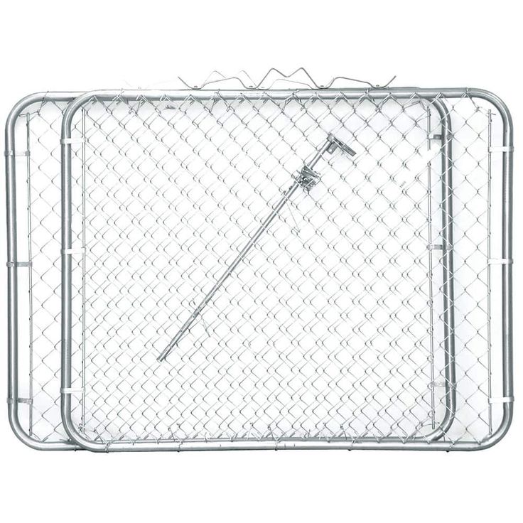 Everbilt 10 ft. W x 4 ft. H Galvanized Steel Drive Fence Gate